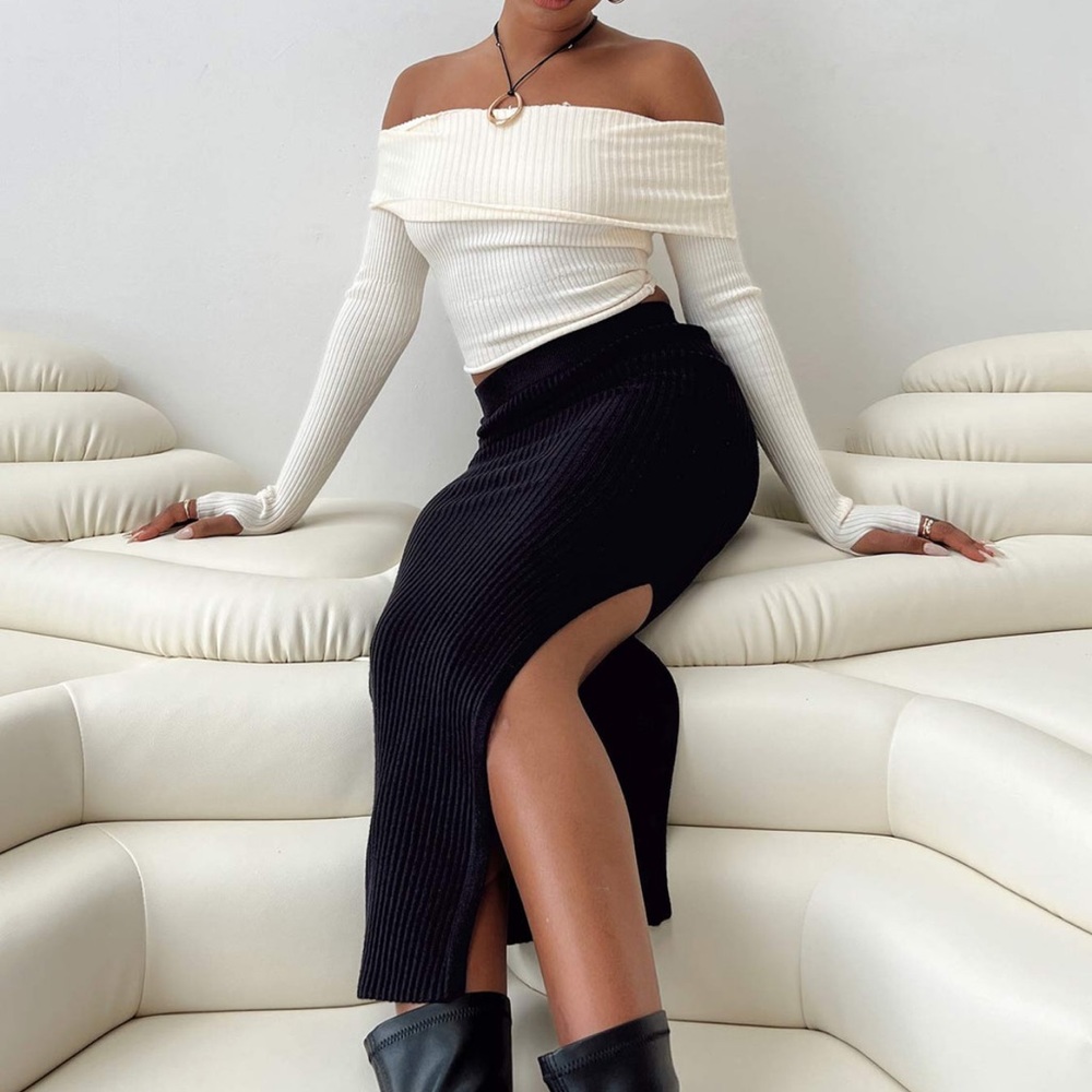 Tanna Midi Skirt Black